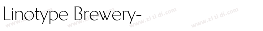 Linotype Brewery字体转换